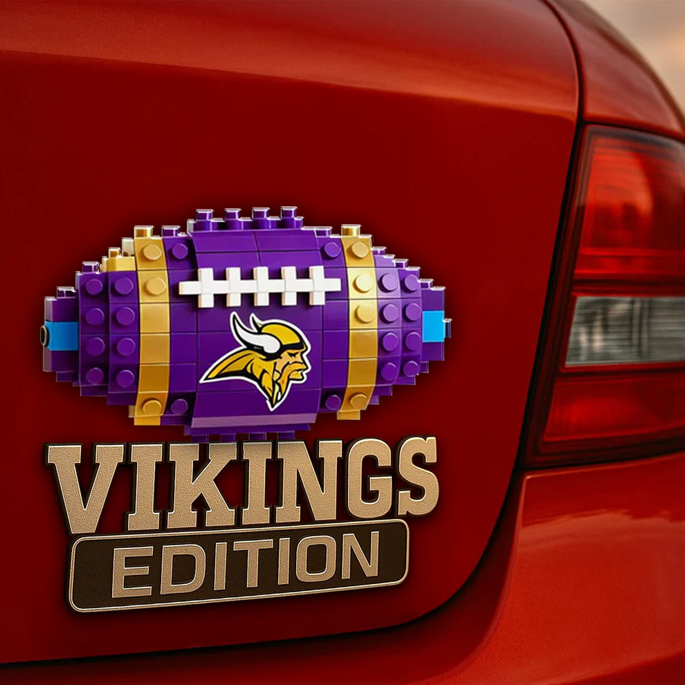 MV x NFL Building Block Set 3D Car Name Badge DDT CTND