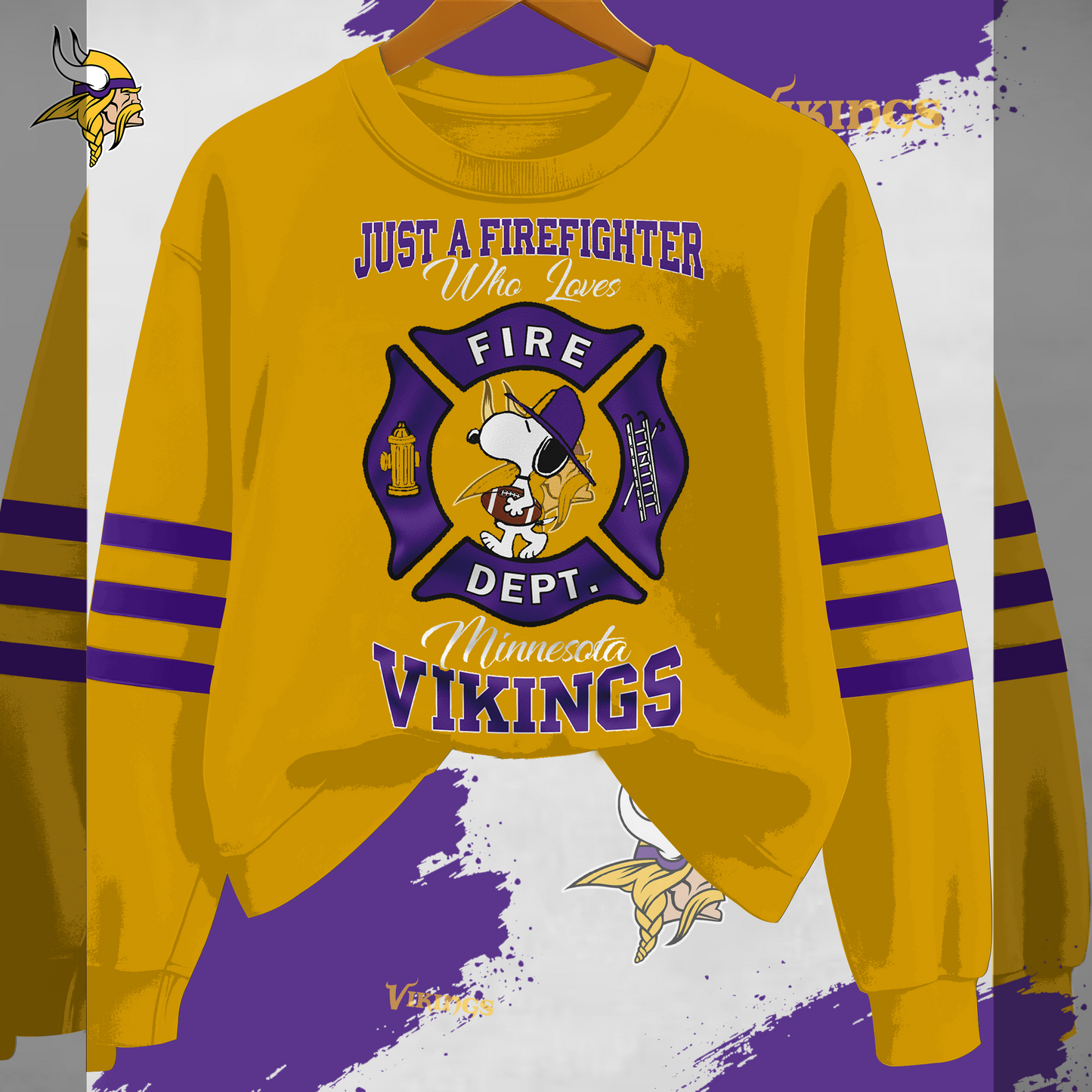 MV x NFL Just A Firefighter Who Love Sweatshirt DDT HLPHUONG