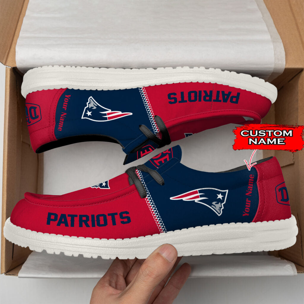 NE Personalized NFL Hey Dude Shoes DatND ThuongNH