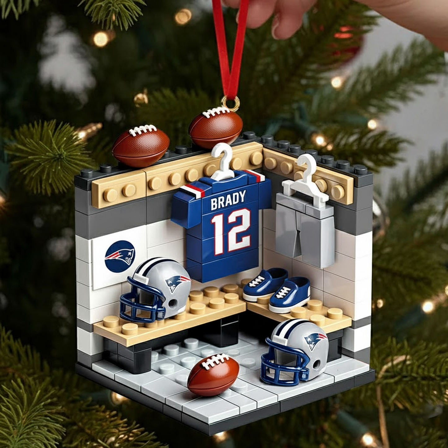 NE X NFL Sport Lover Ornament - Personalized Gift For Sport Lover Christmas Ornament NAK THUONGNH