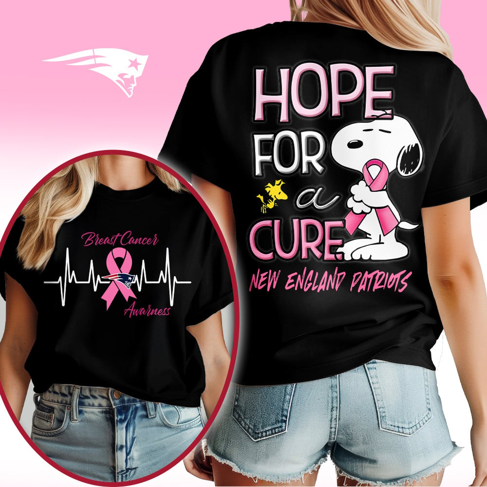 NEP Premium Breast Cancer Awareness Snoopy Hope For A Cure Shirt DDT NTL