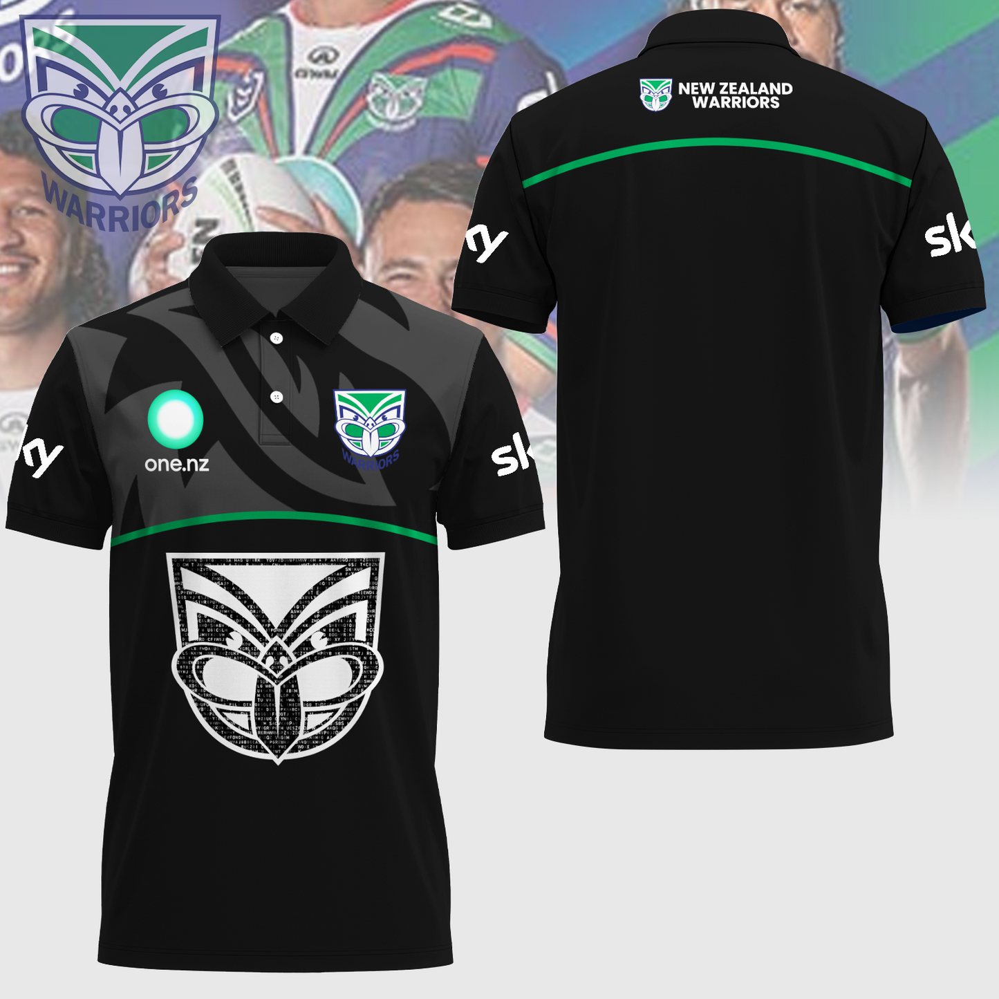 New Zealand Warriors NRL Up The Wahs Limited Edition Polo Shirt TM - Super Savings When Buying Combo V21