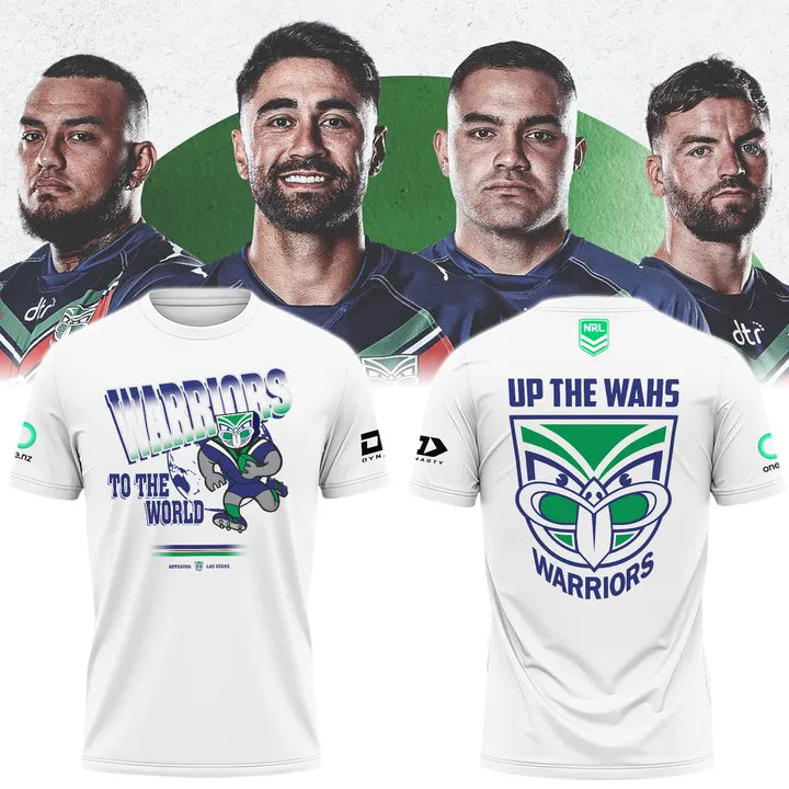 New Zealand Warriors NRL Up The Wahs V5 T-Shirt TM