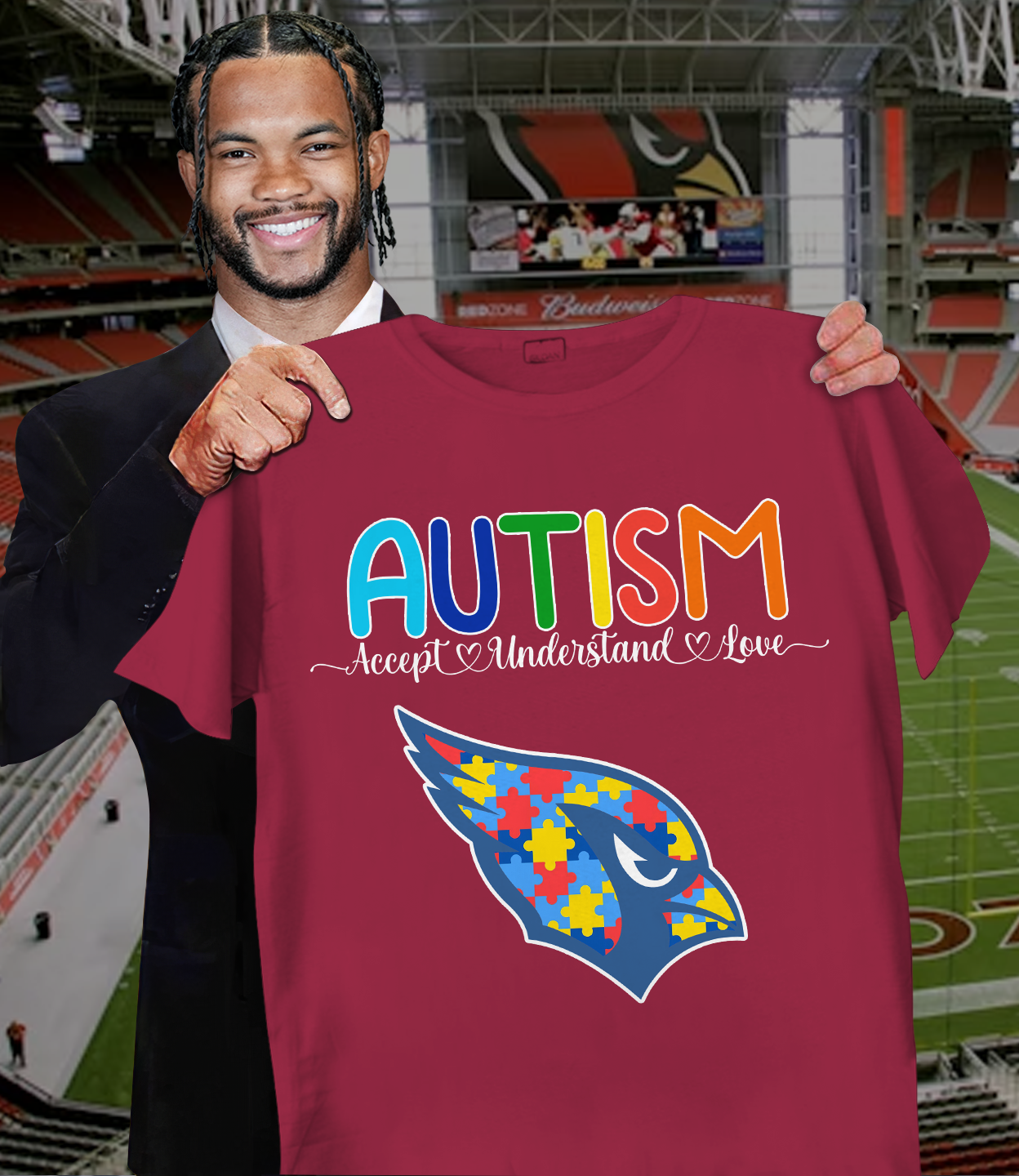 NFL Arizona Cardinals Support Autism Shirt