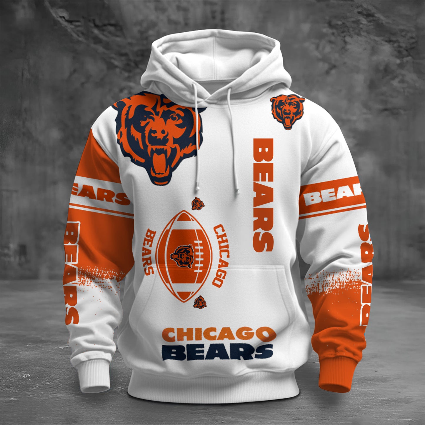NFL CB Unisex Printed Hoodie - Bold Zip Up Sweatshirt for Fans V1 NAK NHM