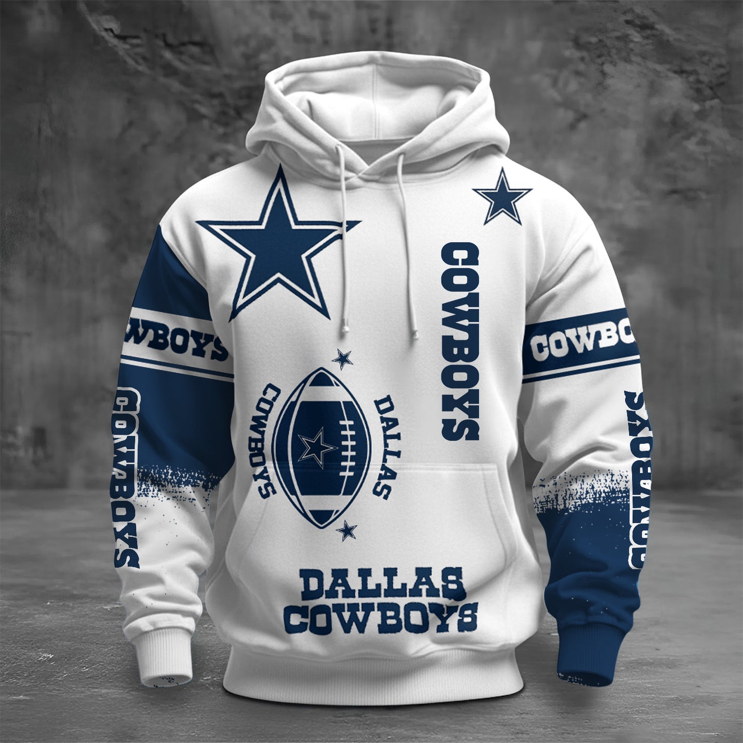 NFL DC Unisex Printed Hoodie - Bold Zip Up Sweatshirt for Fans V1 NAK NHM