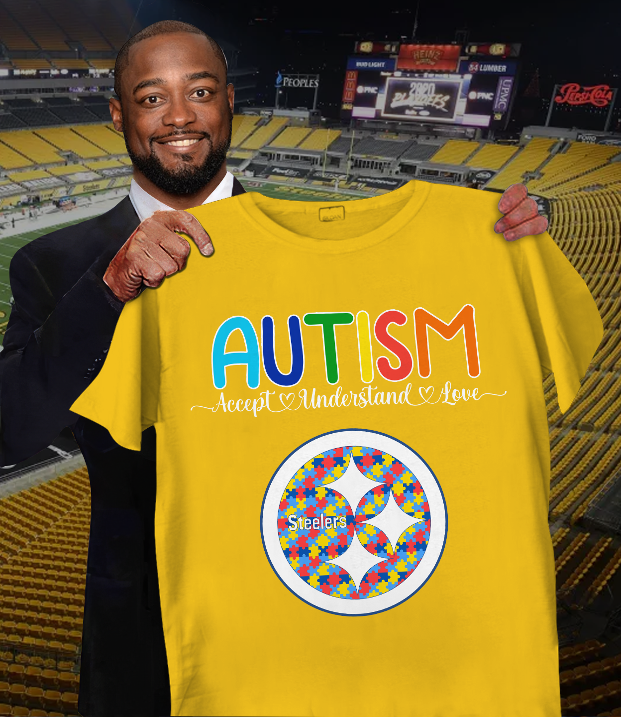NFL Pittsburgh Steelers Support Autism Shirt