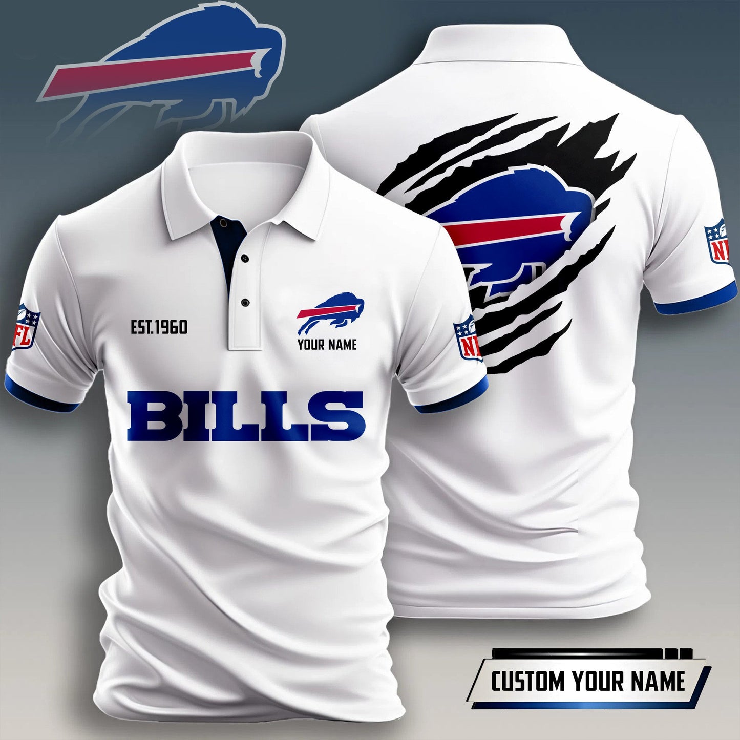 NFL x BUF Est Personalized Polo Shirt HLP
