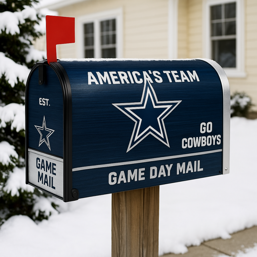 NFL x DAL Rugby Outdoor Mailbox Decoration V1 NAK NHT