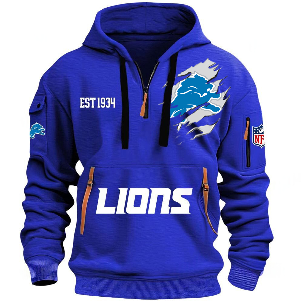 NFL x DET EST 1934 Half Zipper Hoodie HLP HLPHUONG