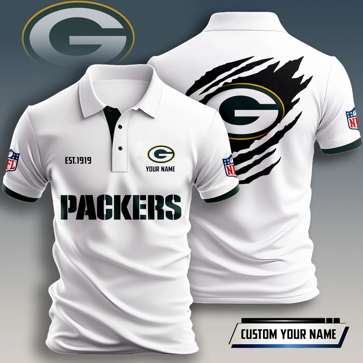 NFL x GB Est Personalized Polo Shirt HLP