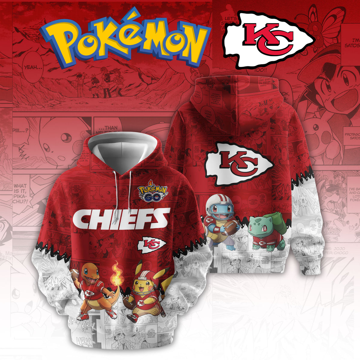 NFL x KC x PKM 3D Hoodie HLP HLPHUONG