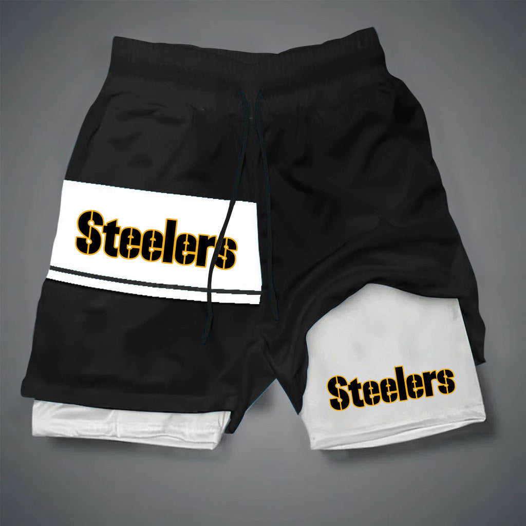 NFL x PIT DOUBLE LAYER SHORTS V1 NAK NHM