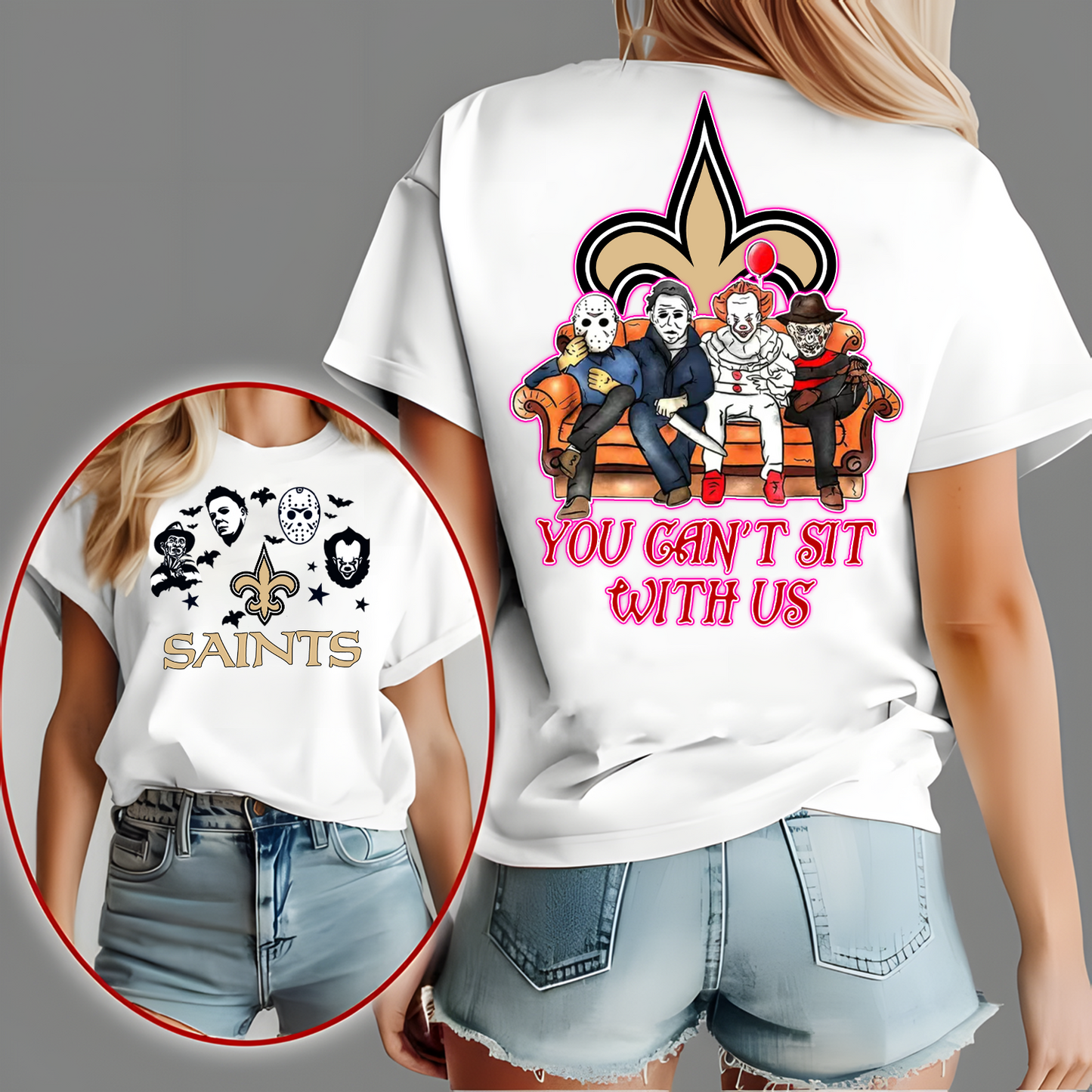 NO x NFL Horror Movie Fan Shirt DatND DVT
