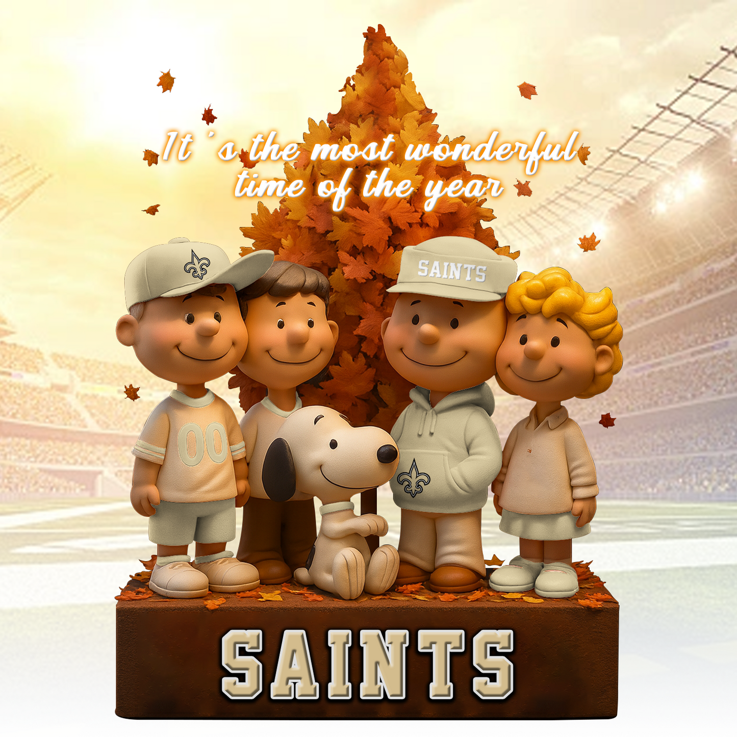 NO x NFL Premium Acrylic Block Peanuts DATND TANTD 120825