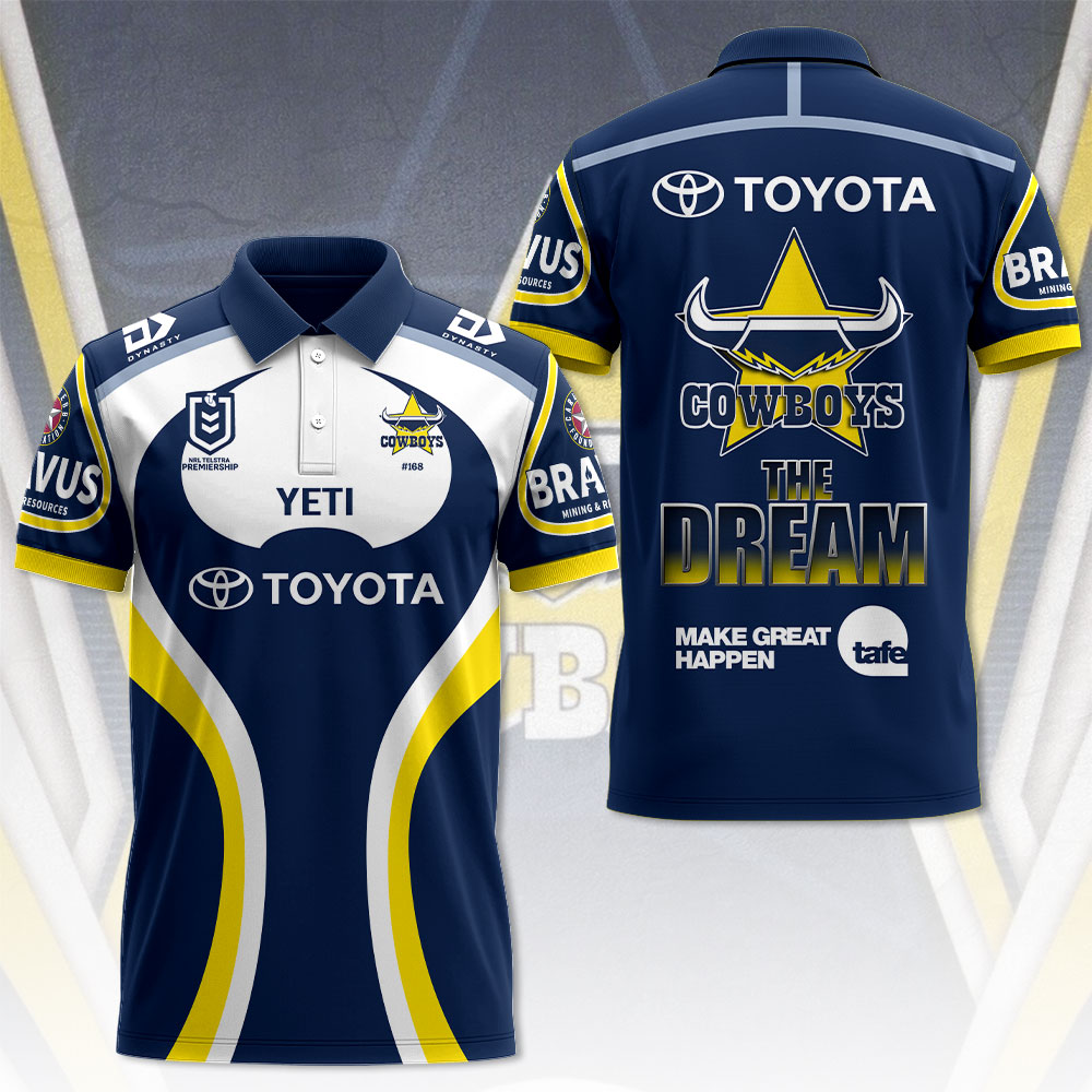 North Queensland Cowboys NRL Limited Edition Polo Shirt TM - Super Savings When Buying Combo V10
