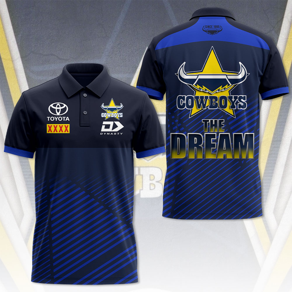 North Queensland Cowboys NRL Limited Edition Polo Shirt TM - Super Savings When Buying Combo V5