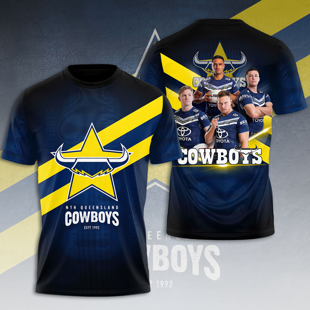 North Queensland Cowboys NRL Limited Edition T-Shirt TM - You will save more when you buy the clothes and hat combo V8