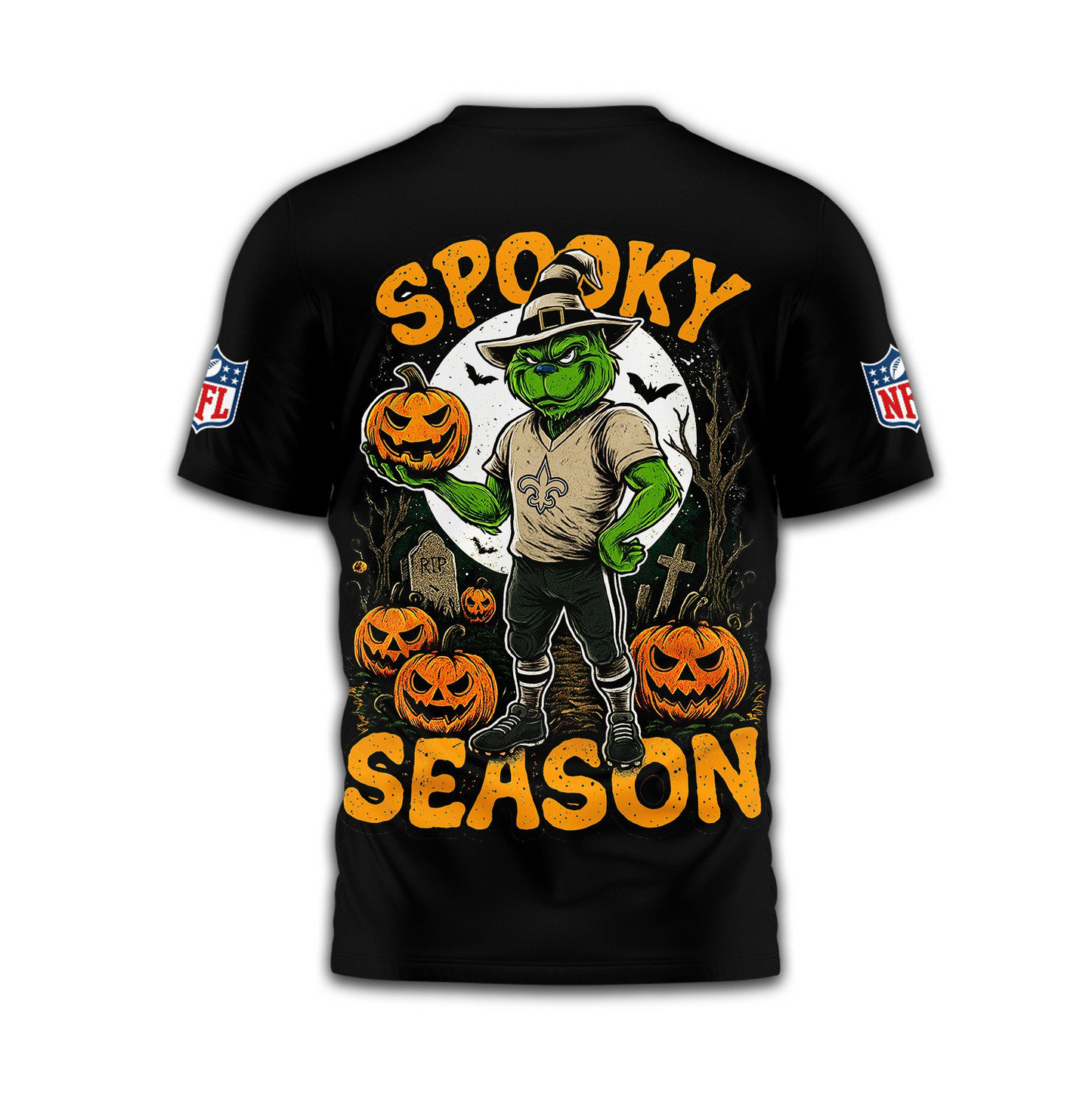 NOS Premium NFL Spooky Season 3D Shirt DDT CTND