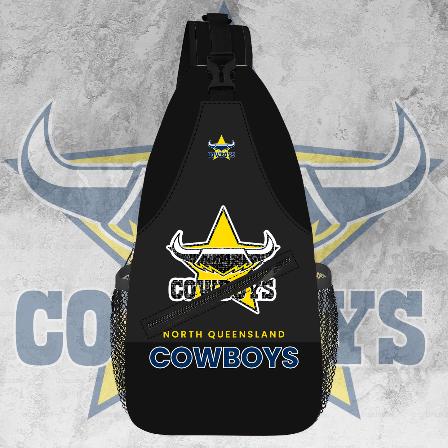 NQ Cowboys NRL 2025 Limited Edition Crossbody Bag TM NTA V2