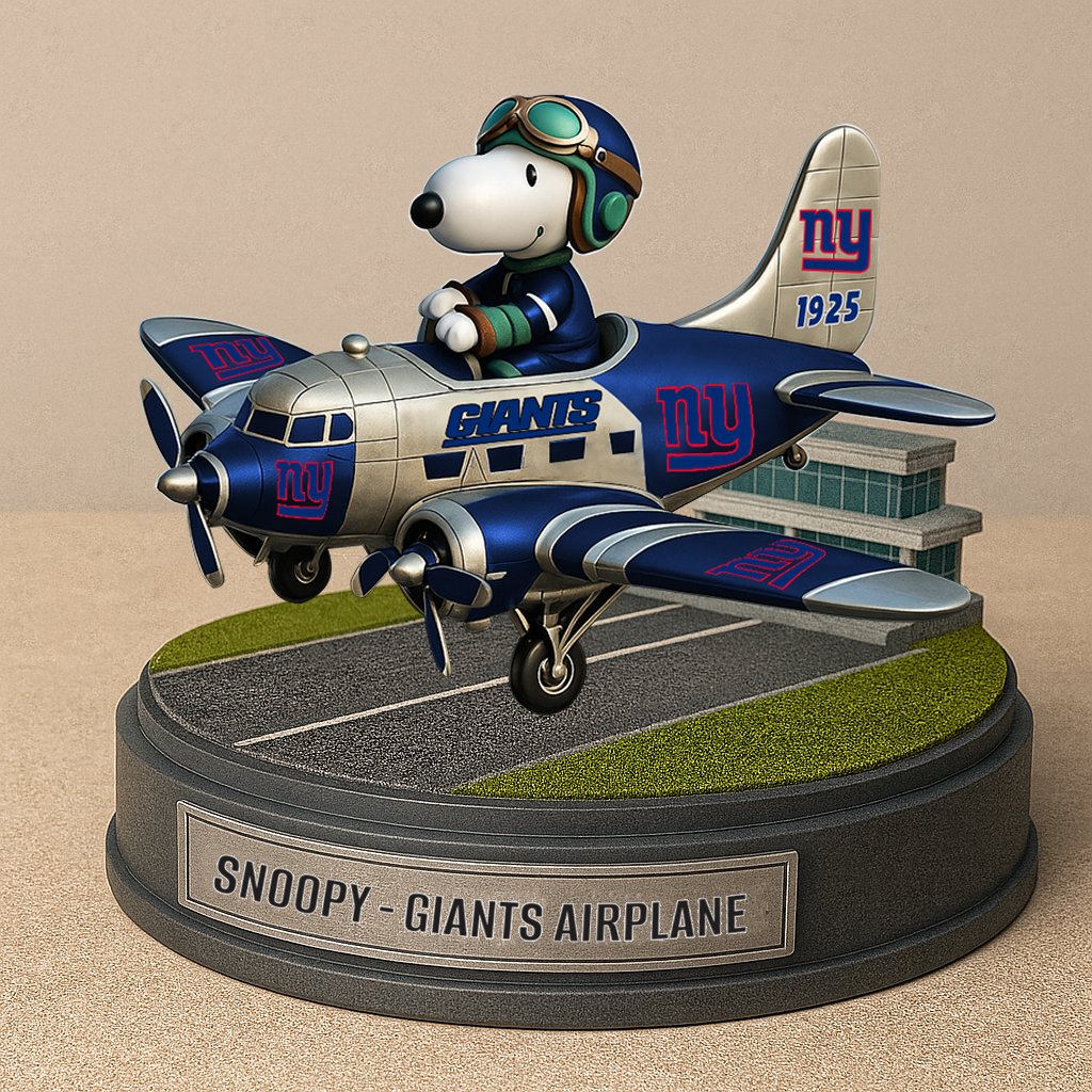 NYG NFL x SNP Airplane Premium Acrylic Plaque DDT CTND