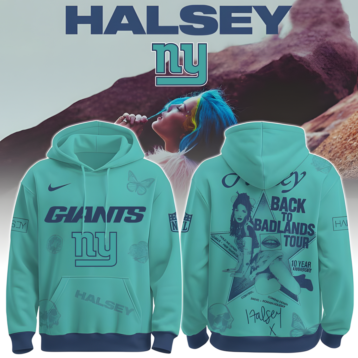 NYG X NFL Back to Badlands North America 2025-2026 Hoodie T-Shirt NAK THUONGNH