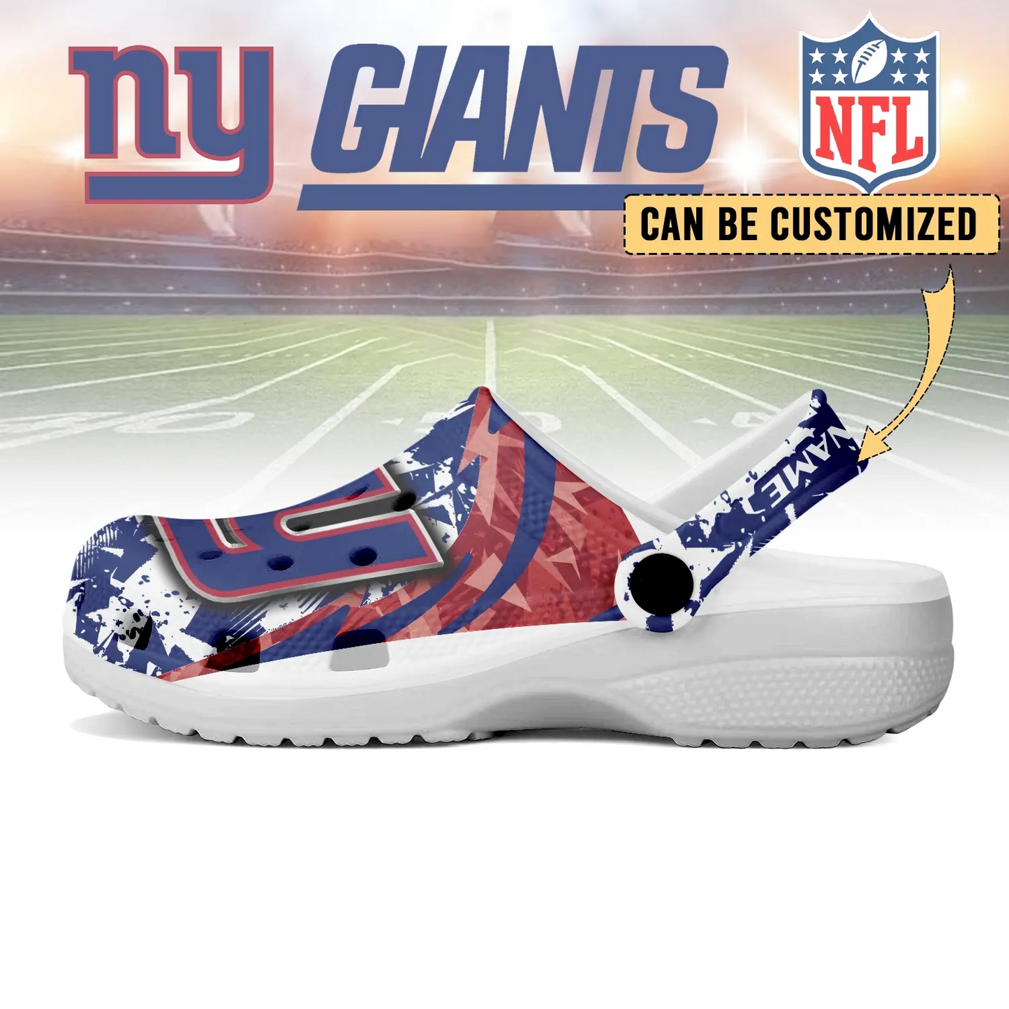 NYG x NFL Crocs Crocband Clogs Shoes DatND DVT