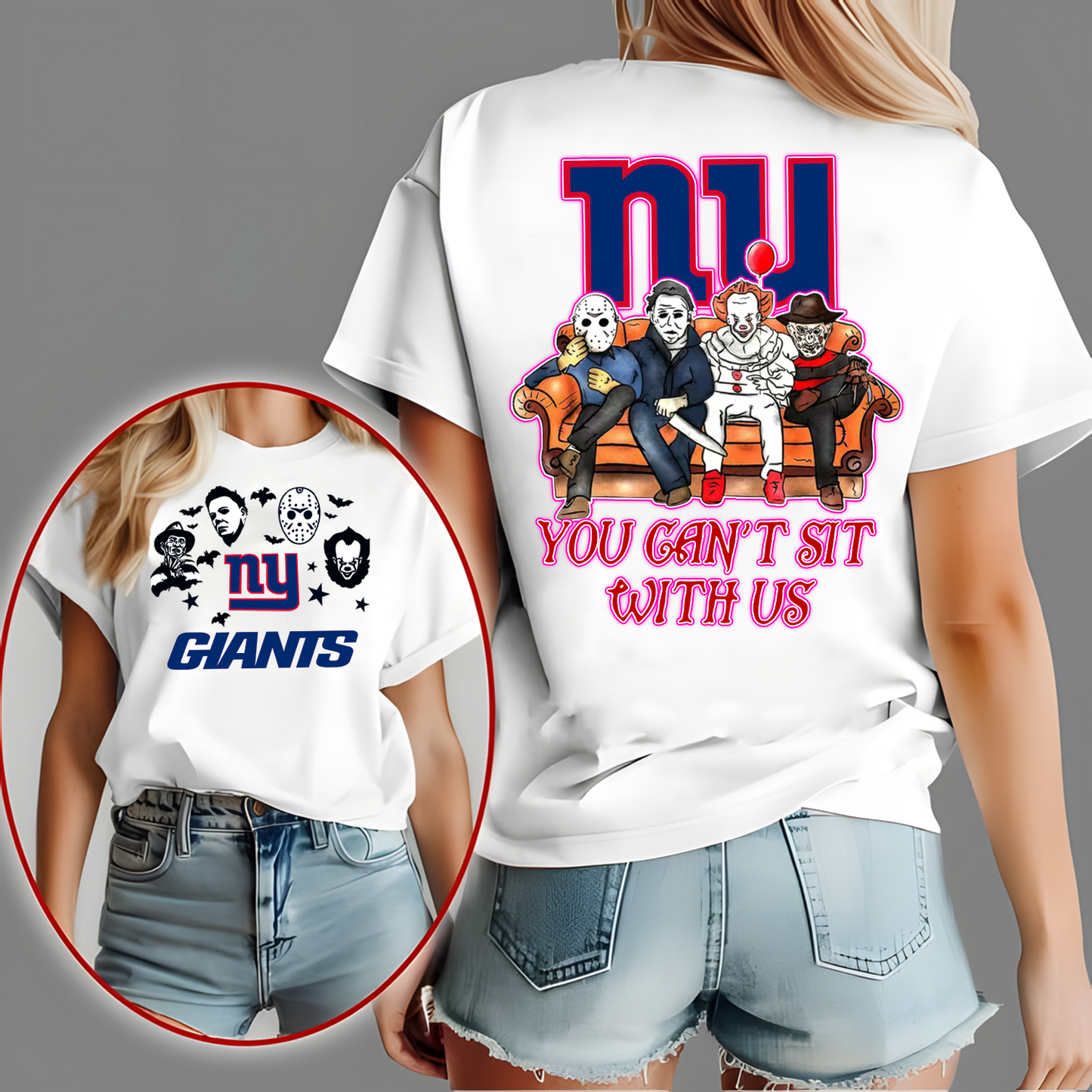 NYG x NFL Horror Movie Fan Shirt DatND DVT