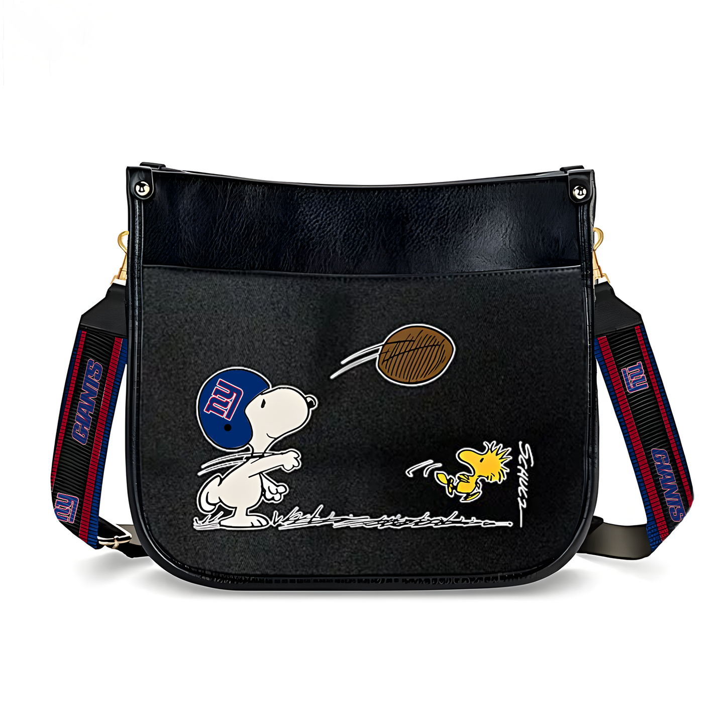 NYG x NFL Peanuts Snoopy Football Shoulder Bag DatND ThuongNH