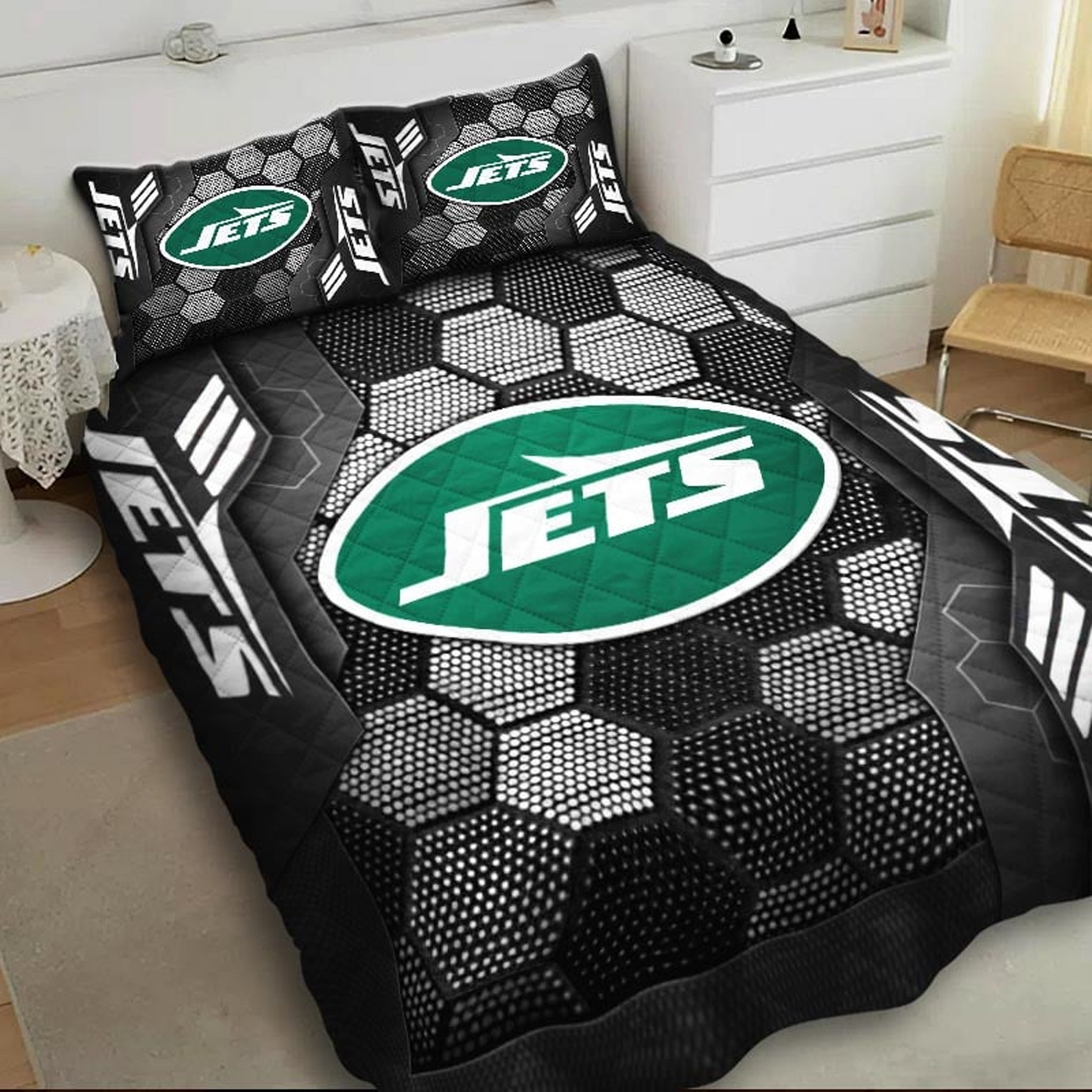 NYJ x NFL Bedding Set Multicolor DATND TANTD