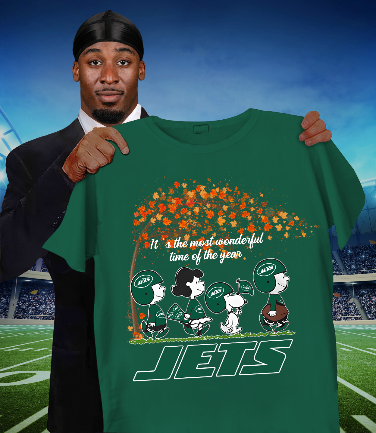 NYJ x NFL It's The Most Wonderful T-Shirt DATND TANTD