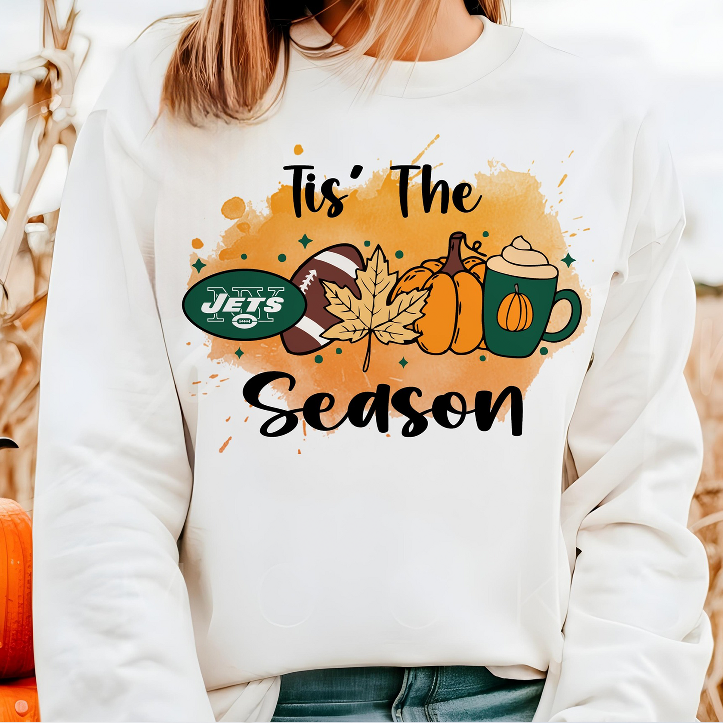 NYJ x NFL Tis' The SeaSon Sweatshirt DatND DVT