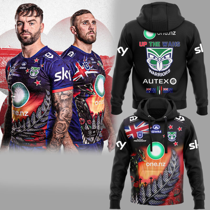 One NZ Warriors NRL Up The Wahs Limited Edittion Hoodie TM V14