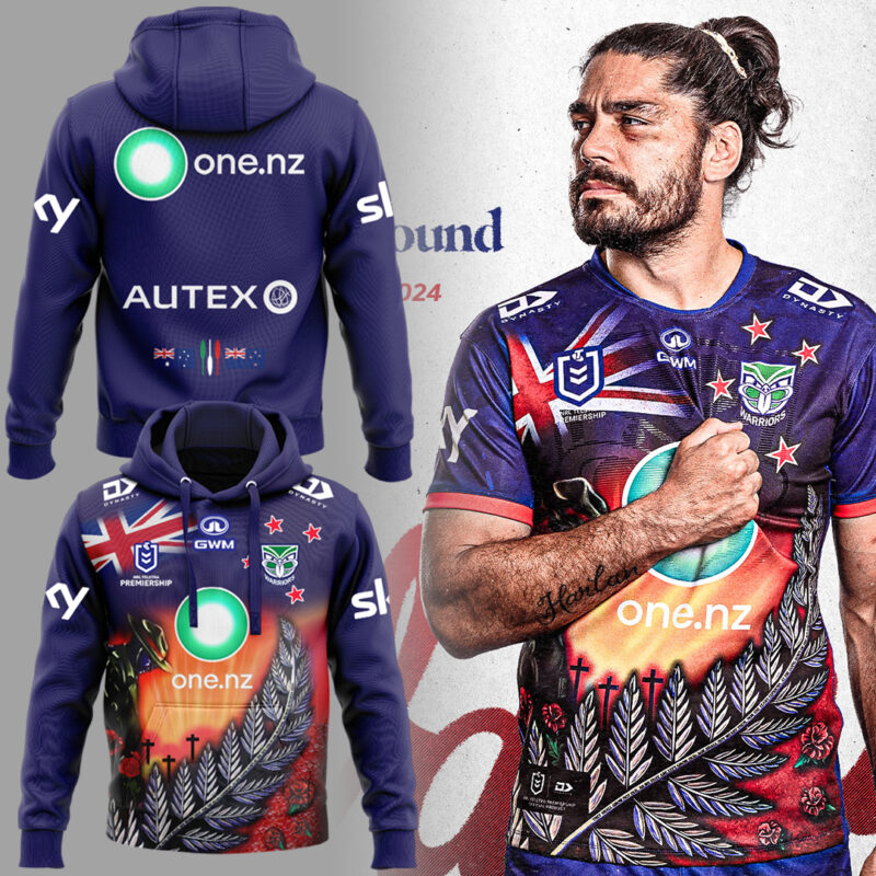 One NZ Warriors NRL Up The Wahs Limited Edittion Hoodie TM V16