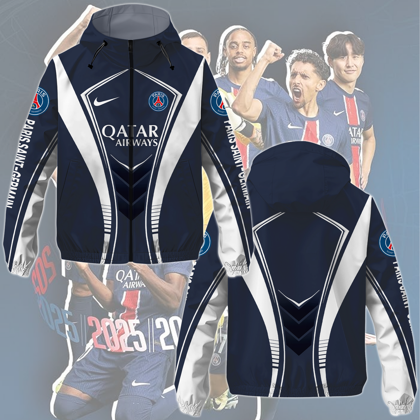 Paris Saint-Germain F.C UEFA Champions League Final Winbreaker Jacket TM NTA V2