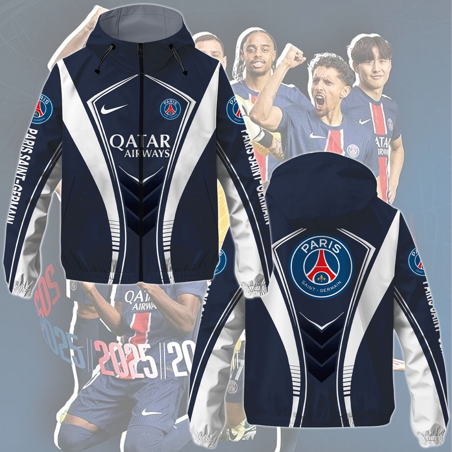 Paris Saint-Germain F.C UEFA Champions League Final Winbreaker Jacket TM NTA V4