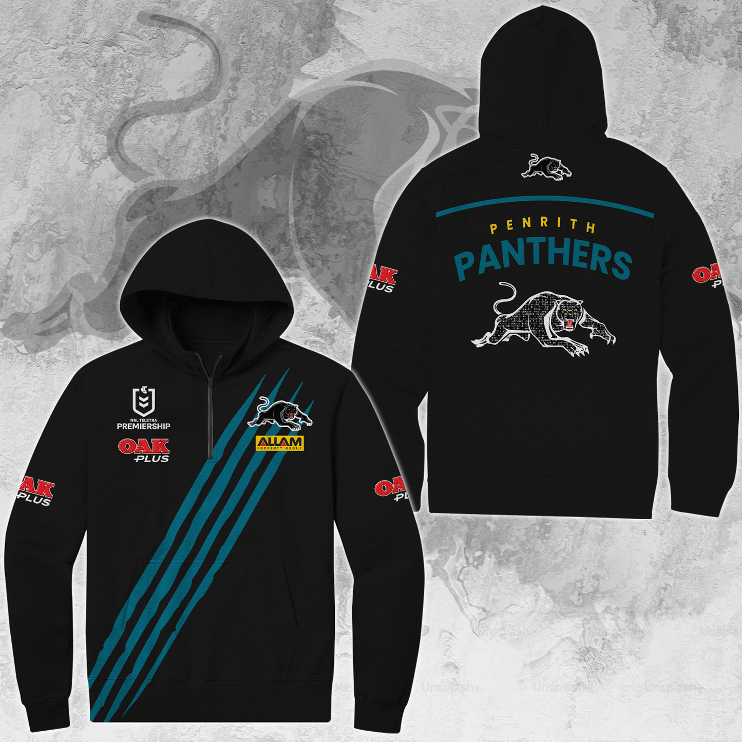 Penrith Panthers NRL Limited Edition Quarter Zip Hoodie TM V1