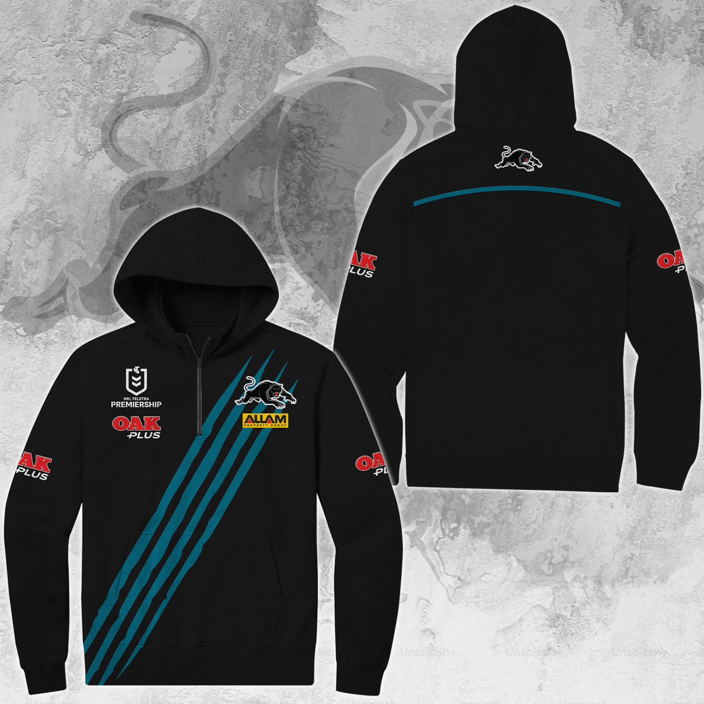 Penrith Panthers NRL Limited Edition Quarter Zip Hoodie TM V2