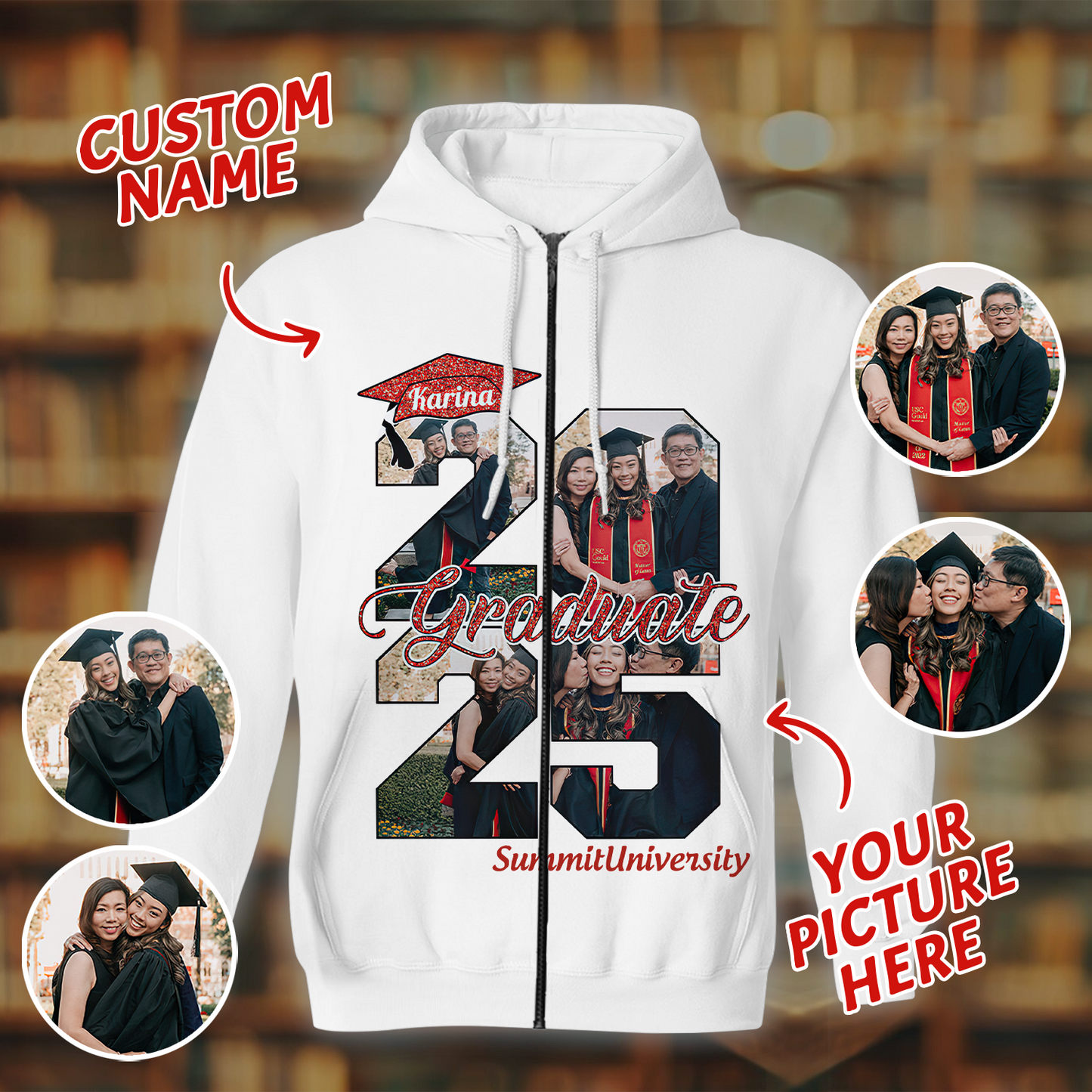 Personalized Graduation Shirts Proud Family Graduate 2025 Graduate Picture and Photo Class Of 2025 Senior Family Shirt