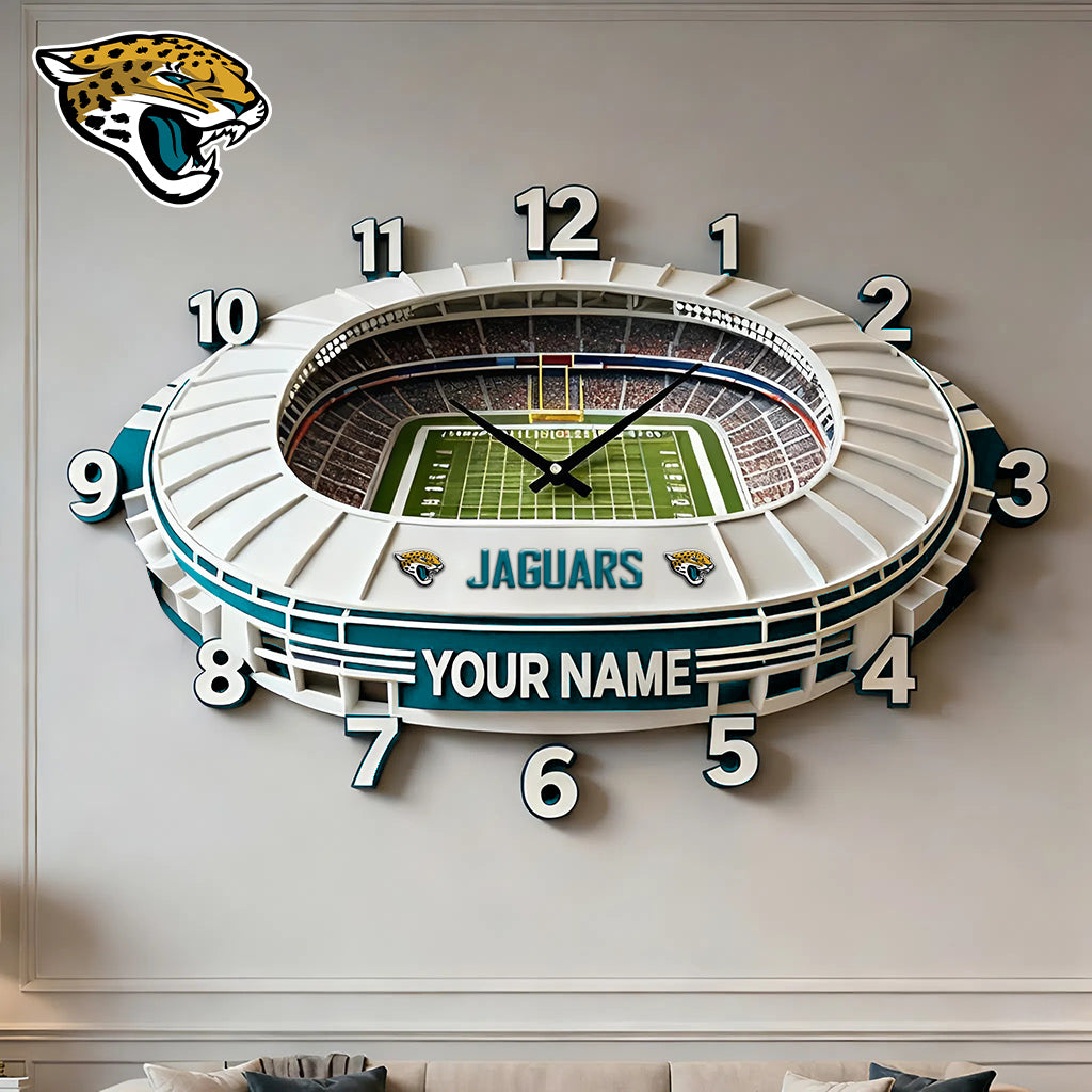 Personalized NFL JAC Stadium Theme Clock V1 NAK NHM