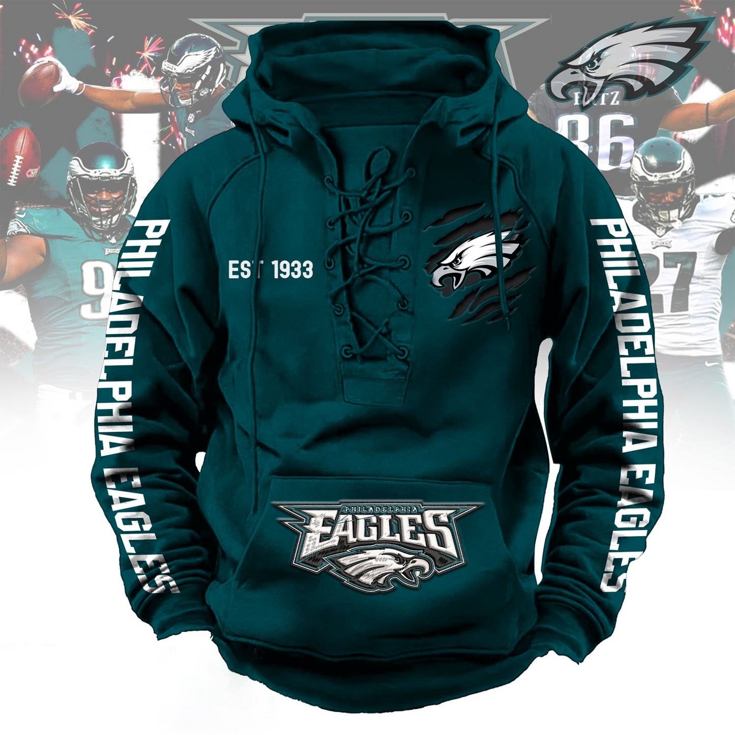 PHI x NFL PRENIUM HOODIE NDT TANTD