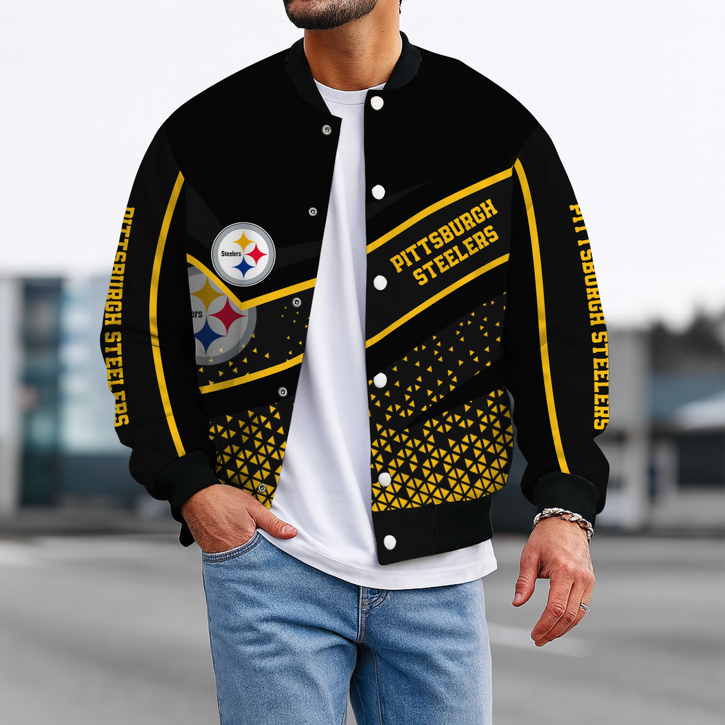 PIT x NFL New Baseball Jacket DatND ThuongNH