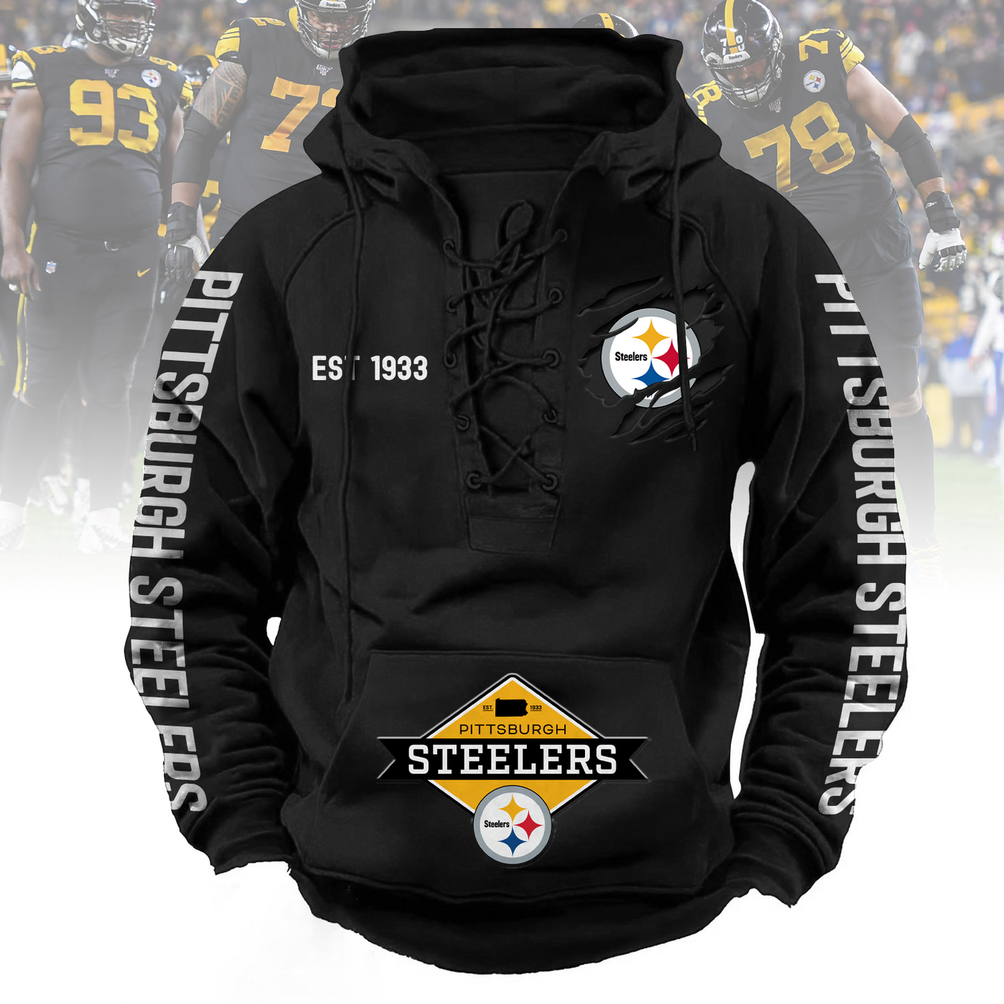 PIT x NFL PRENIUM HOODIE NDT TANTD