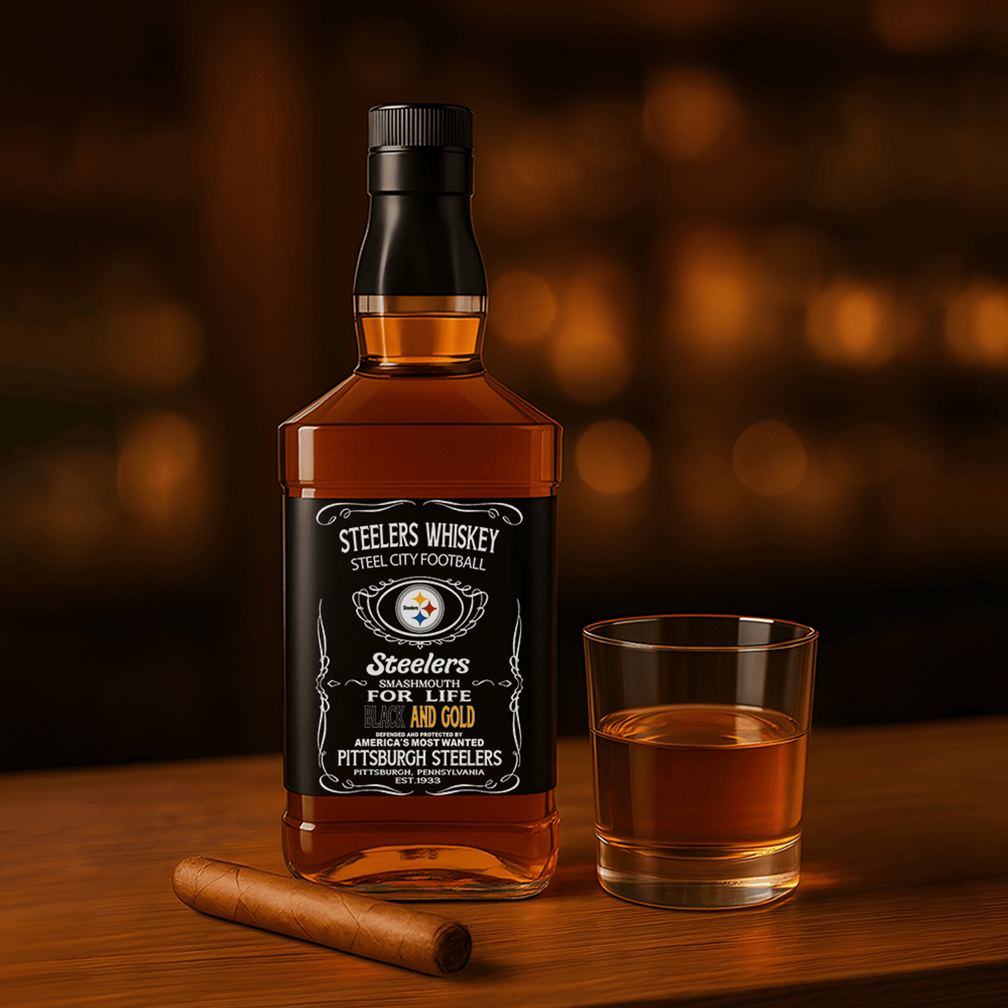 PIT x NFL Whiskey For True Fans Only DATND TANTD