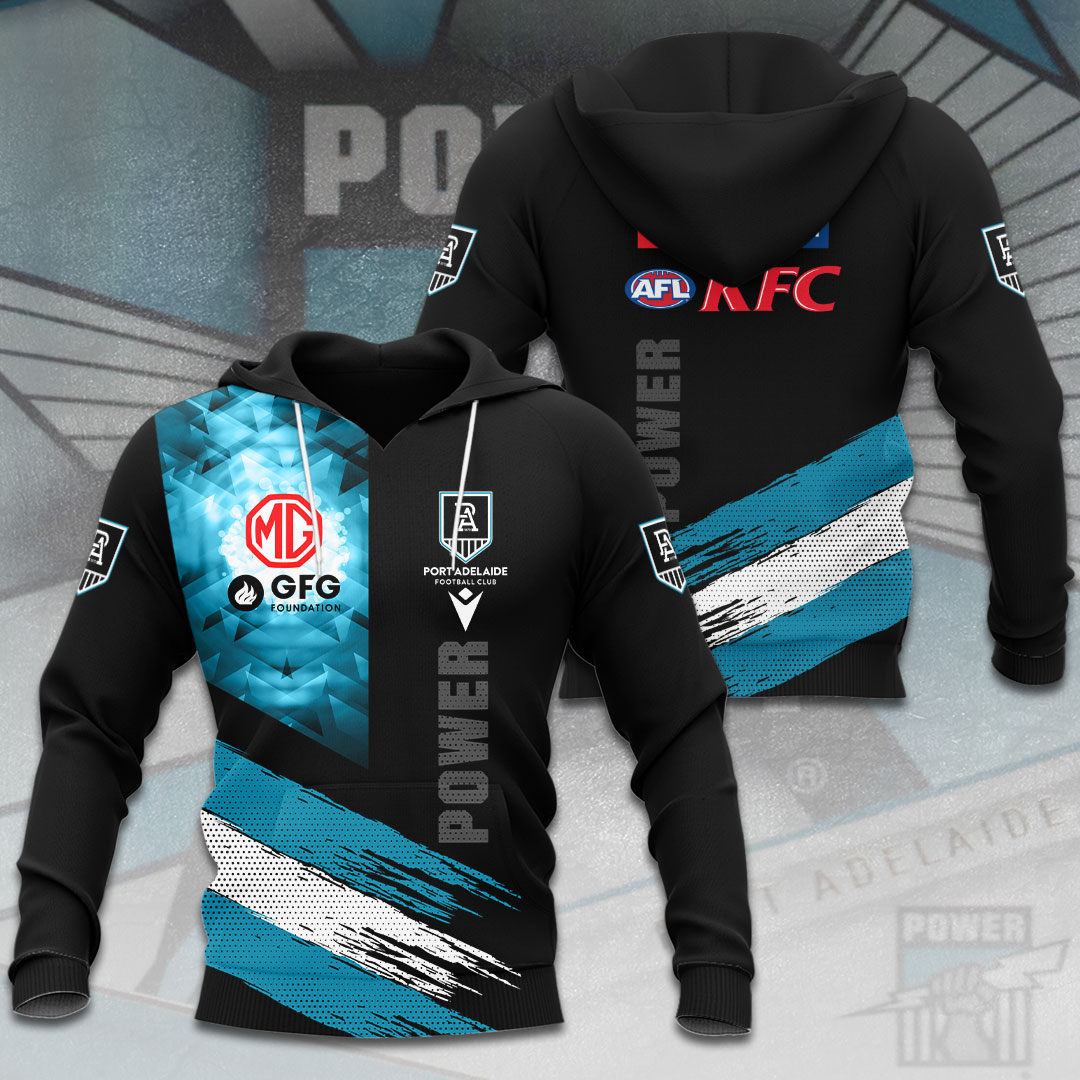 Port Adelaide Football Club AFL Power Special Edition Hoodie TM V10