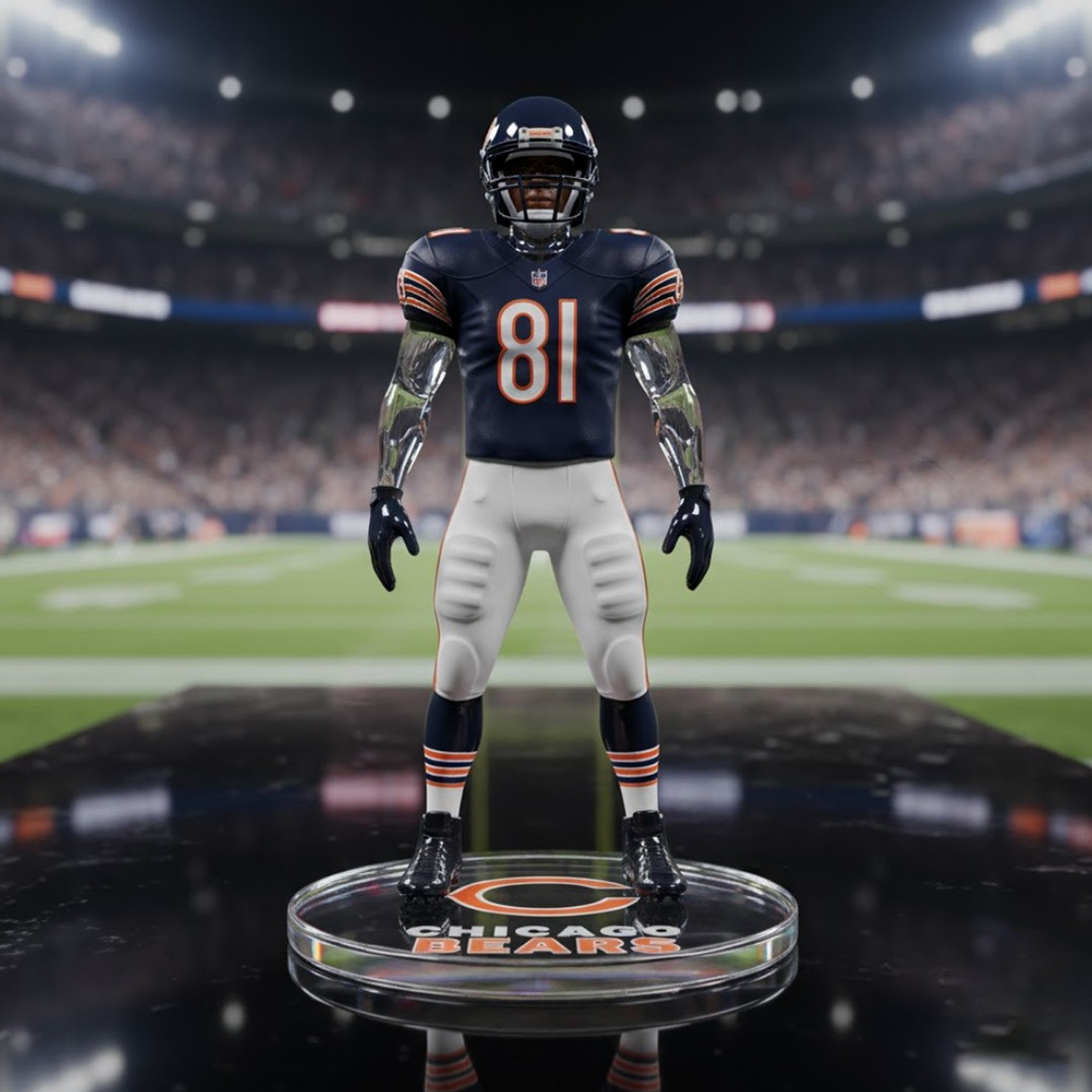 Premium CHI x NFL Crystal Style Desktop Ornament DatND DVT