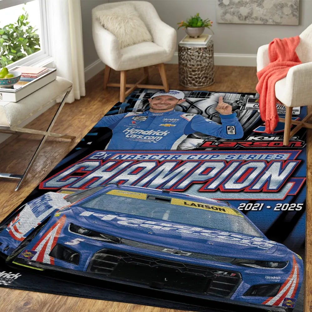 Premium Kyle Larson NASCAR Cup Series Champion 2025 Rug V2 NMD TTV