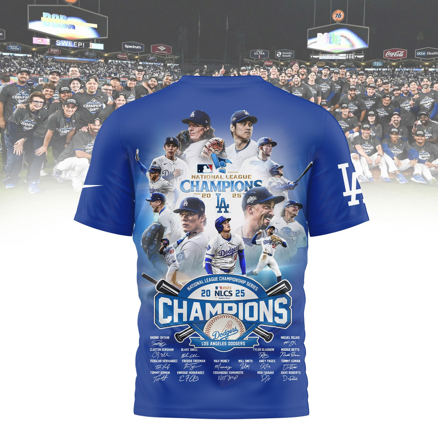 Premium MLB LAD Champions 2025 T-shirt V1 NMD 201025 TTV