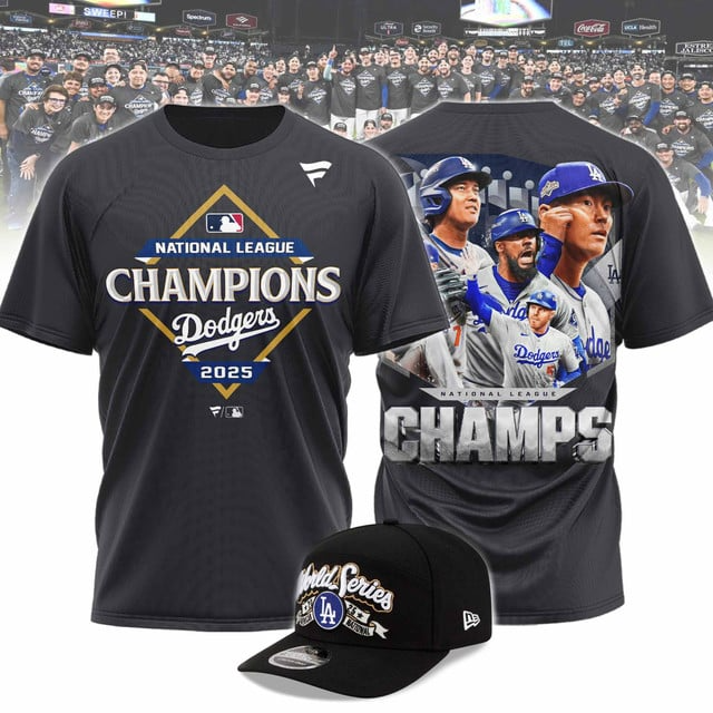 Premium MLB LAD Champions 2025 T-shirt V7 NMD 201025 TTV