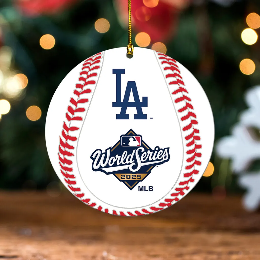 Premium MLB LAD World Series Acrylic Ornament V6 NMD 031125 TTV